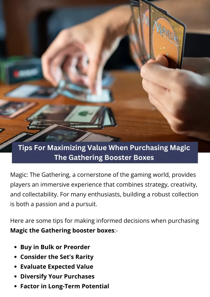 tips for maximizing value when purchasing magic