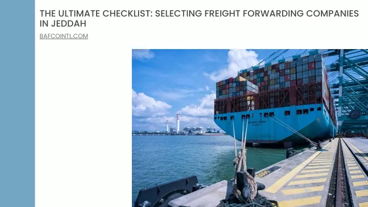 the ultimate checklist selecting freight