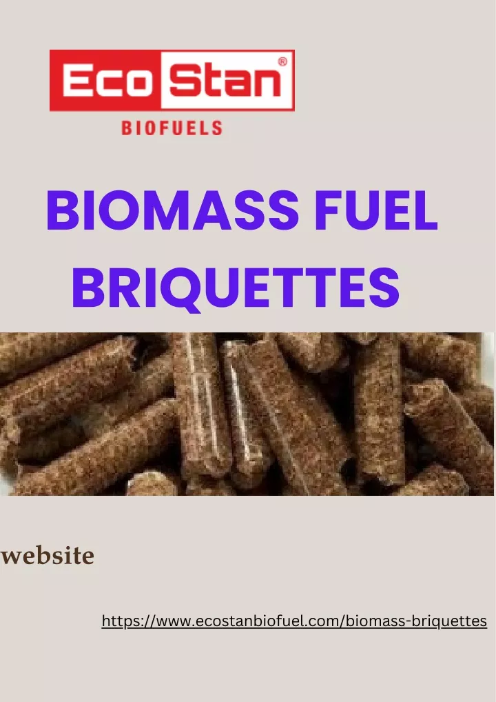 biomass fuel briquettes