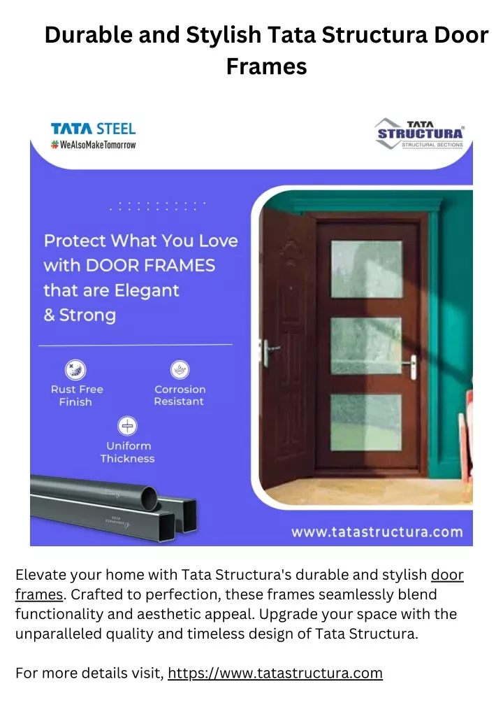 durable and stylish tata structura door frames