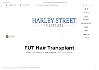 FUT Hair transplant In Islamabad - Best Estheticare Clinic