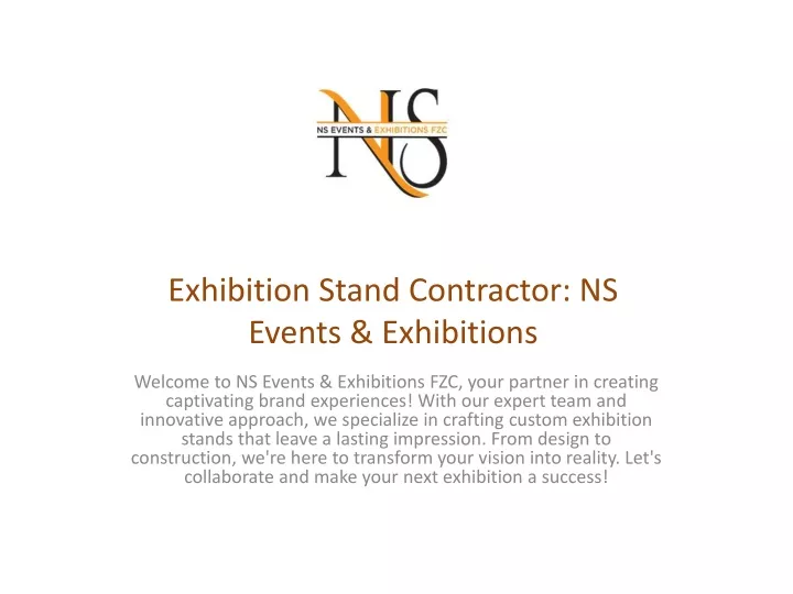 exhibition stand contractor ns events exhibitions