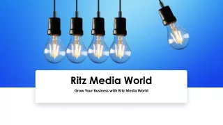 Best Advertising agency – Ritz Media World