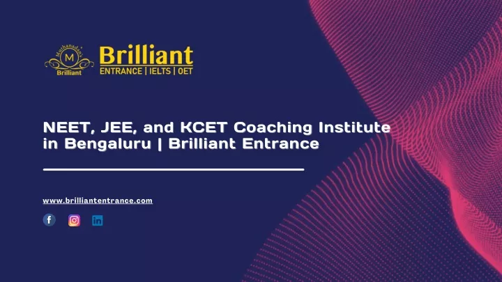 neet jee and kcet coaching institute neet