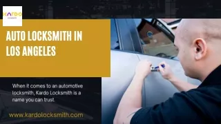 Auto Locksmith Services In Los Angeles