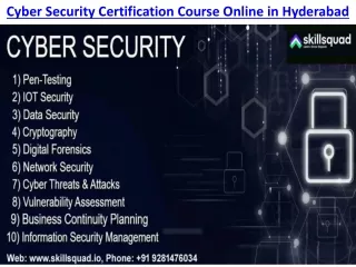 Cyber Security & Tableau Online Certification Training Course in Hyderabad