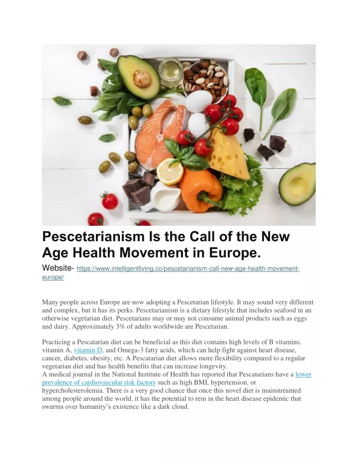 pescetarianism is the call of the new age health