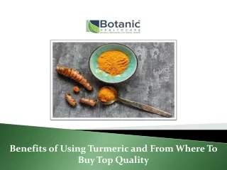 Benefits of Using Turmeric and From Where To Buy Top Quality
