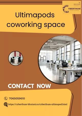 Invest in Quality: Ultimapods coworking space in Cyberthum Noida Sector-140