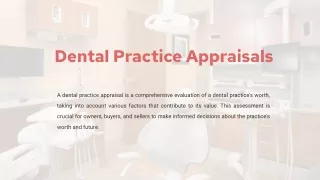 Expert Dental Practice Appraisals