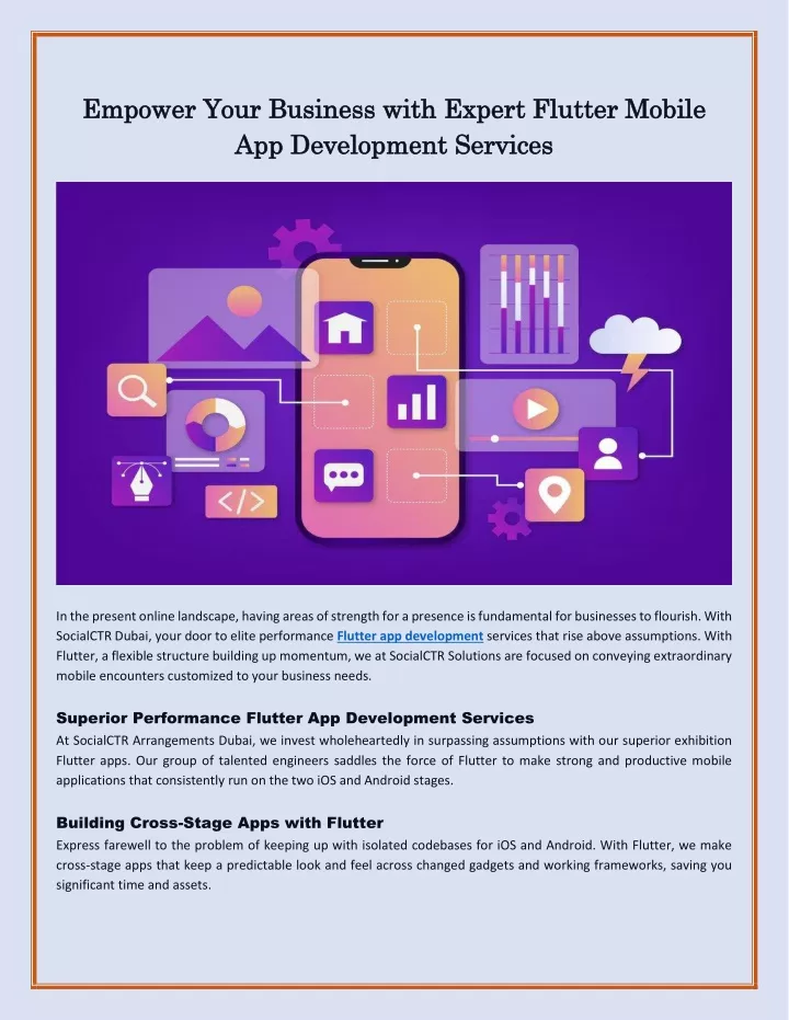empower your business with expert flutter mobile