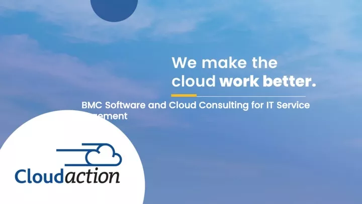 bmc software and cloud consulting for it service