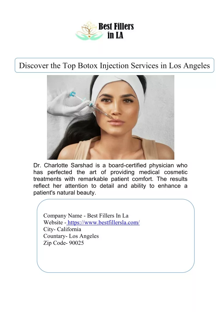 discover the top botox injection services