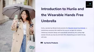 Keep Yourself Dry and Protected with Wearable Hands Free Umbrella