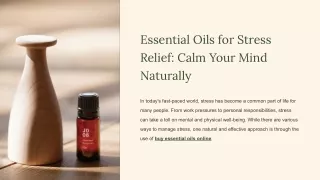 Essential Oils for Stress Relief_ Calm Your Mind Naturally