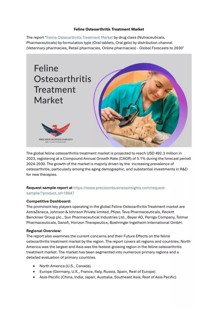 feline osteoarthritis treatment market