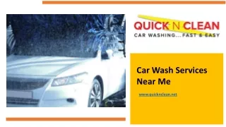 Car Wash Services Near Me - www.quicknclean.net