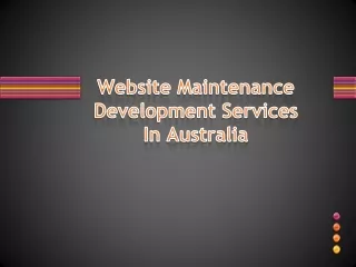 Website Maintenance Development Services In Australia