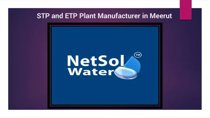 stp and etp plant manufacturer in meerut
