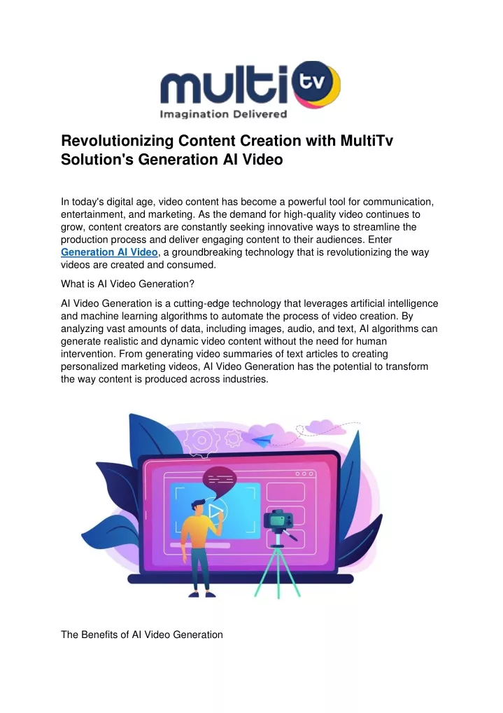 revolutionizing content creation with multitv