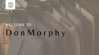 The Definitive Guide to Discovering the Ideal Men's Suits Online with Don Morphy