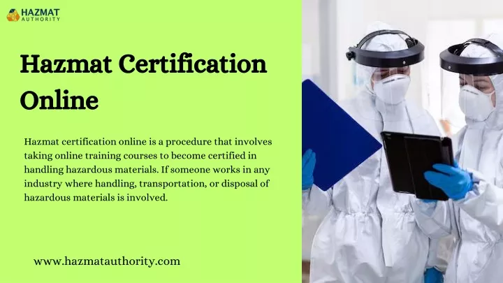 hazmat certification online