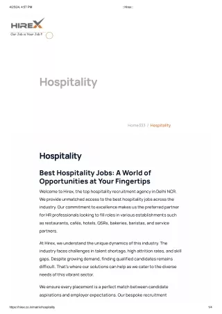 best hospitality jobs