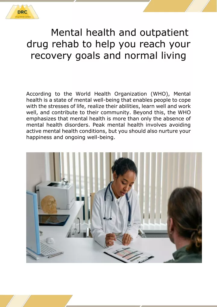 mental health and outpatient drug rehab to help