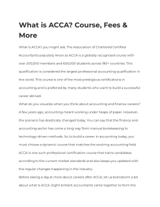 What is ACCA, Full Form & Course Details _ Zell Education