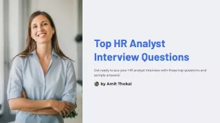 Top HR Analyst Interview Questions, Why Ask Them and Sample Answers
