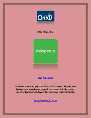 gaji tokopedia