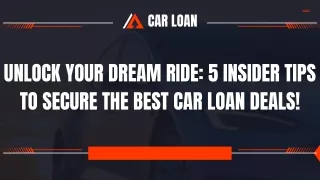 Orange Black Dynamic Car Dealer Unlock Your Dream Ride 5 Insider Tips to Secure the Best Car Loan Deals!