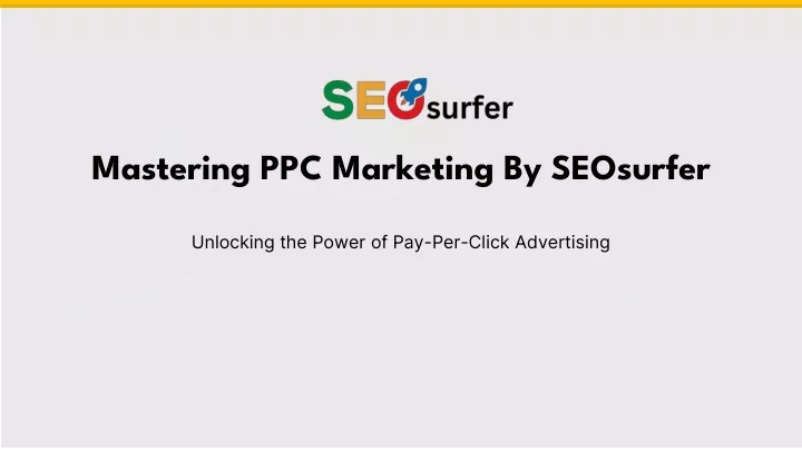 mastering ppc marketing by seosurfer