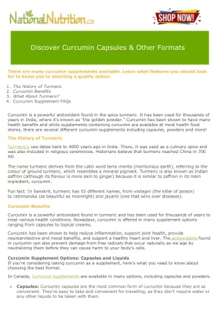 discover curcumin capsules other formats