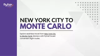 Flights from New York City to Monaco | Exclusive Guide!