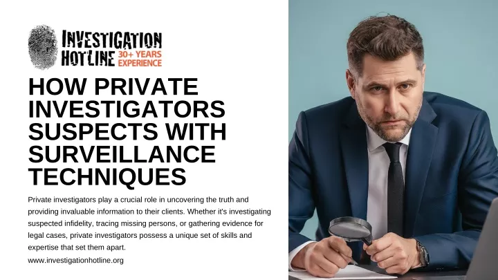 how private investigators suspects with