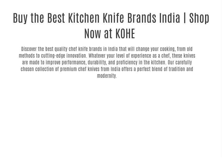 buy the best kitchen knife brands india shop