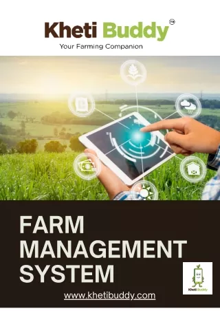 Farm Management System By Kheti Buddy