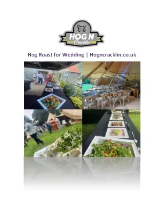 Hog Roast Wedding Catering | Hogncracklin.co.uk