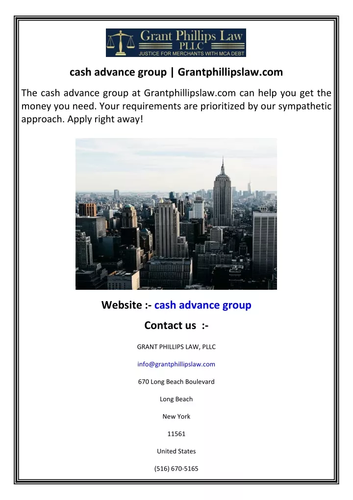 cash advance group grantphillipslaw com