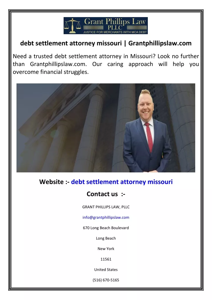 debt settlement attorney missouri