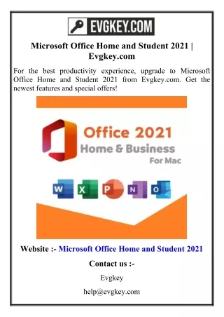 microsoft office home and student 2021 evgkey com