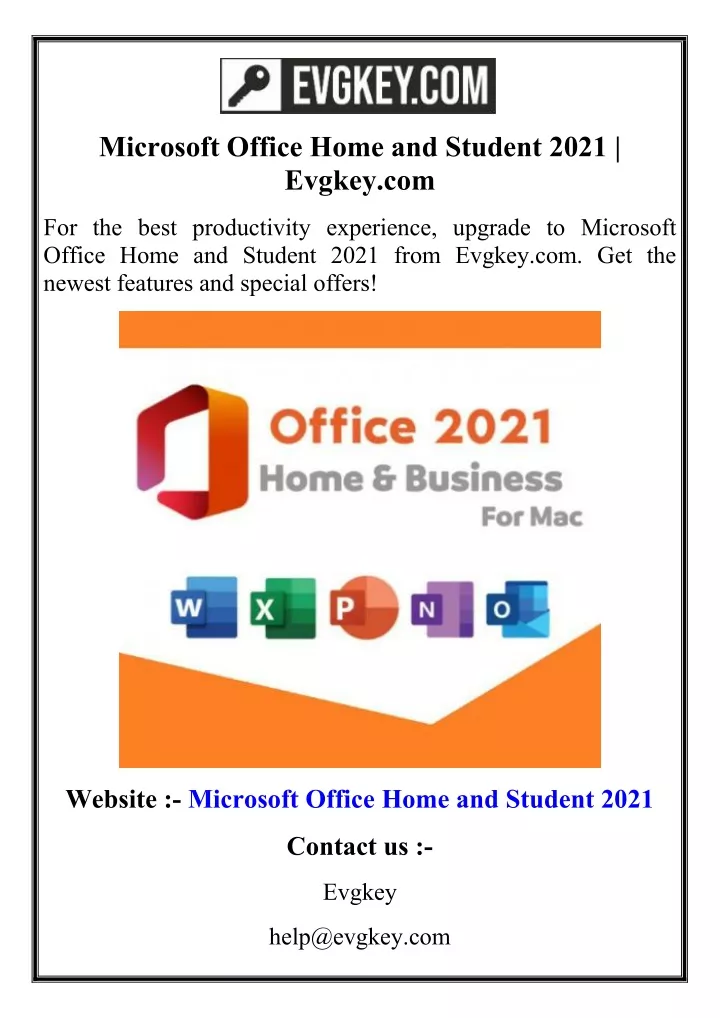 microsoft office home and student 2021 evgkey com