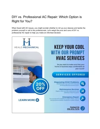 DIY vs. Professional AC Repair_ Which Option is Right for You_