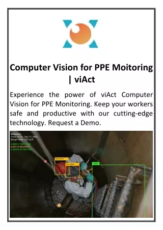 Computer Vision for PPE Moitoring | viAct
