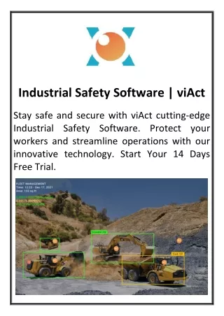 Industrial Safety Software  viAct