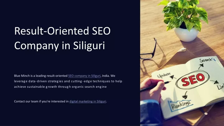 result oriented seo company in siliguri