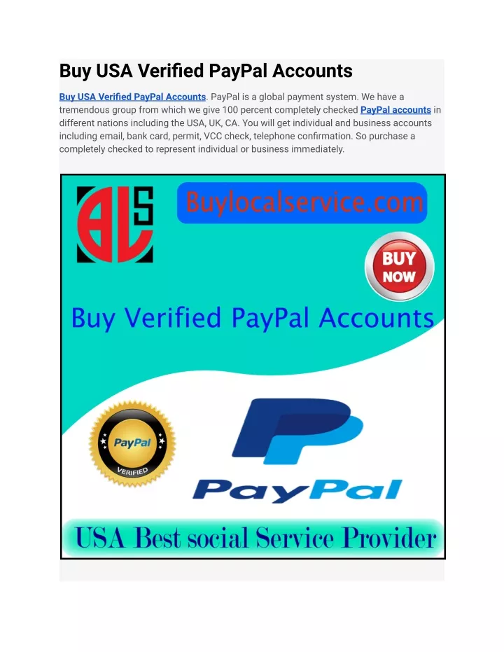 buy usa verified paypal accounts