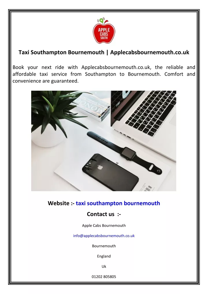 taxi southampton bournemouth applecabsbournemouth