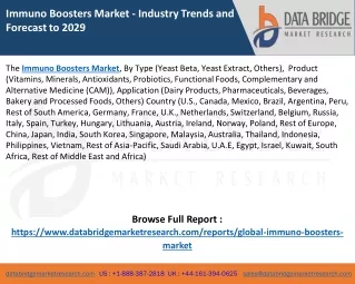 Immuno Boosters Market
